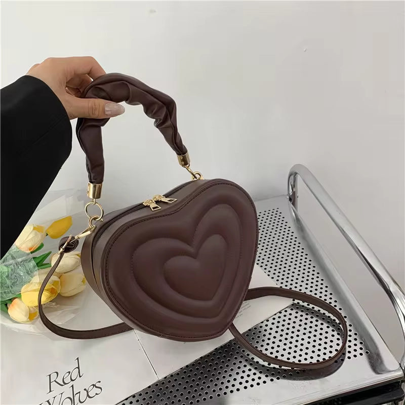 Fashion Love Heart Shape Shoulder Bag 