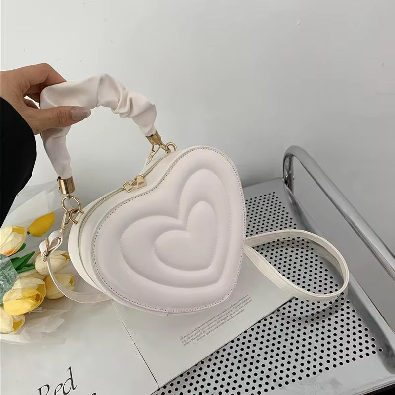 Fashion Love Heart Shape Shoulder Bag 