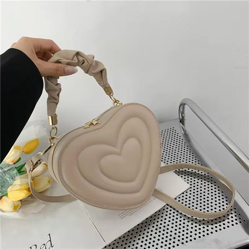 Fashion Love Heart Shape Shoulder Bag 