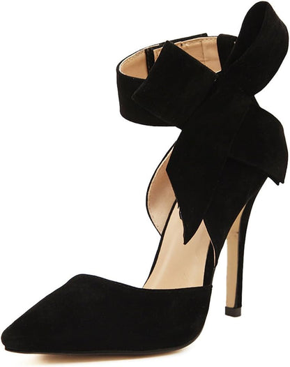 Women's Pointy Toe High Heel Stiletto with Big Bow