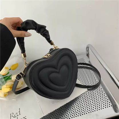 Fashion Love Heart Shape Shoulder Bag 