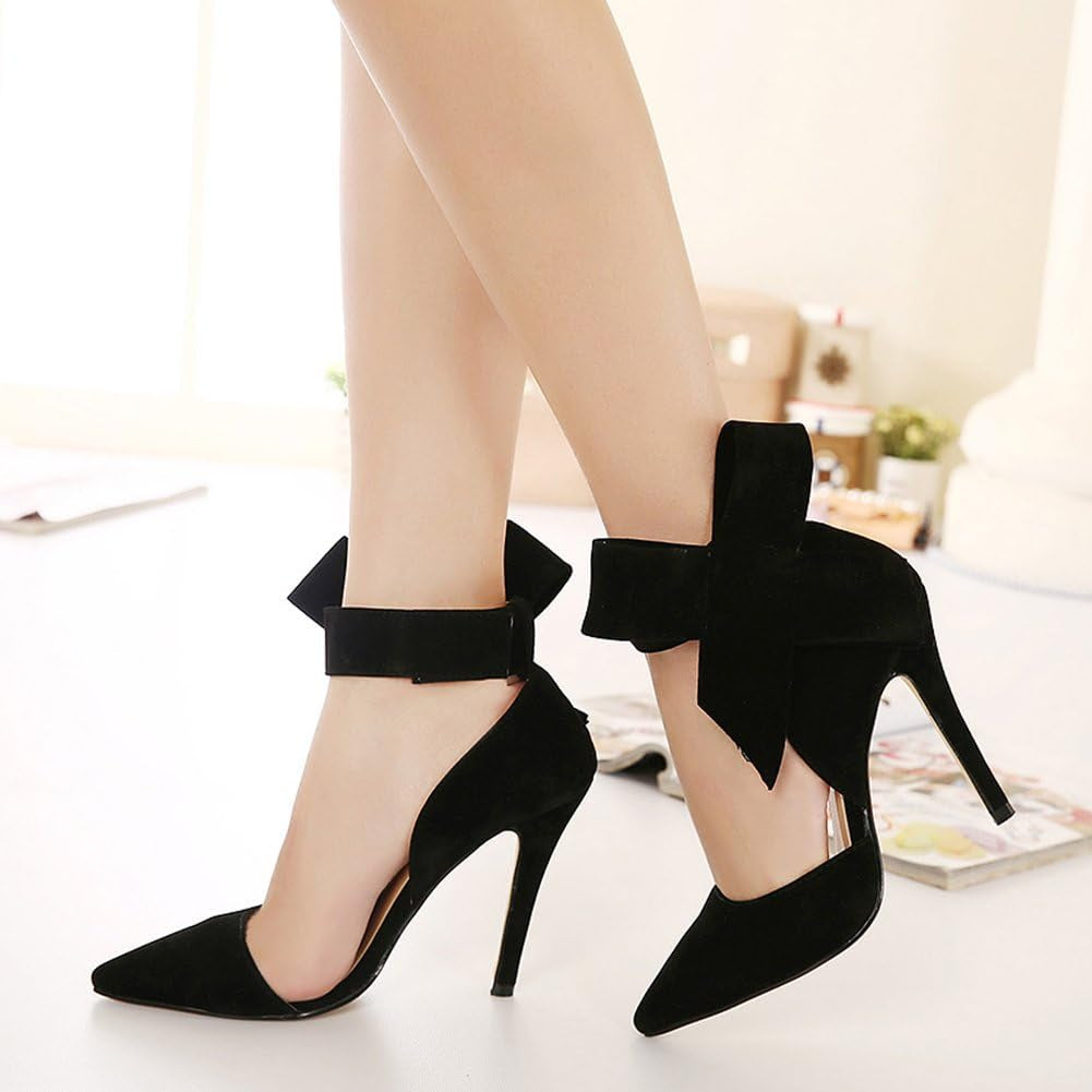 Women's Pointy Toe High Heel Stiletto with Big Bow