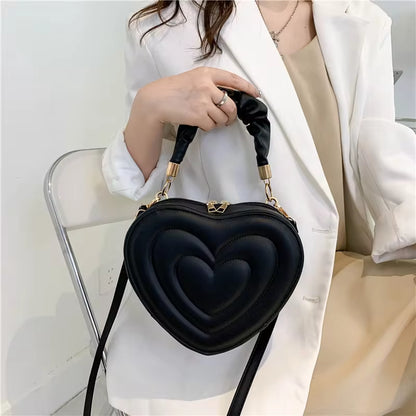 Fashion Love Heart Shape Shoulder Bag 