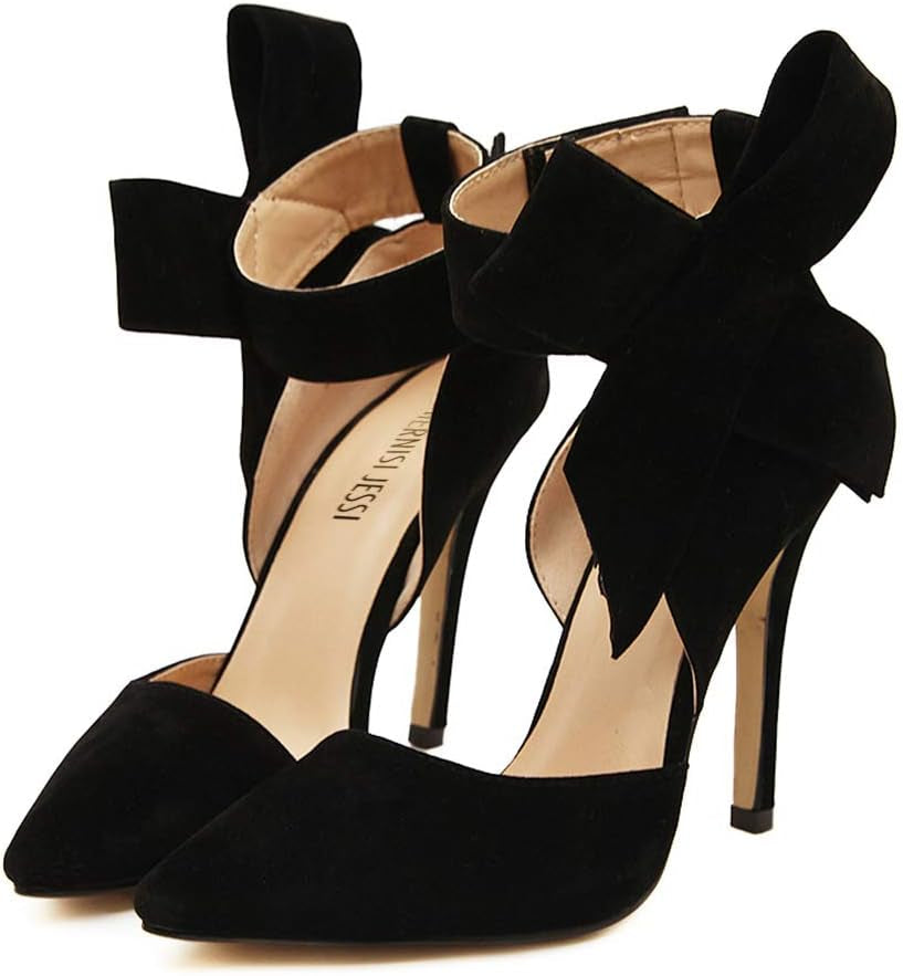 Women's Pointy Toe High Heel Stiletto with Big Bow