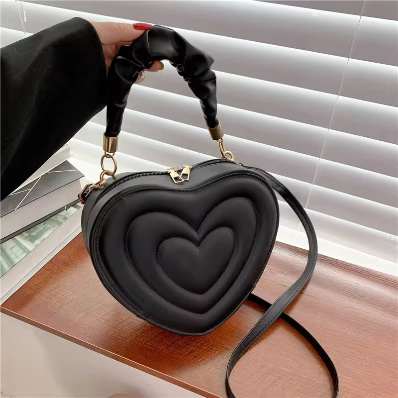 Fashion Love Heart Shape Shoulder Bag 