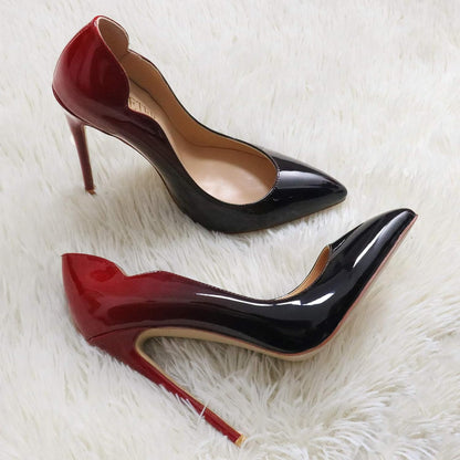 4' Sexy Pointed Toe High Heels Patent Leather Stiletto 